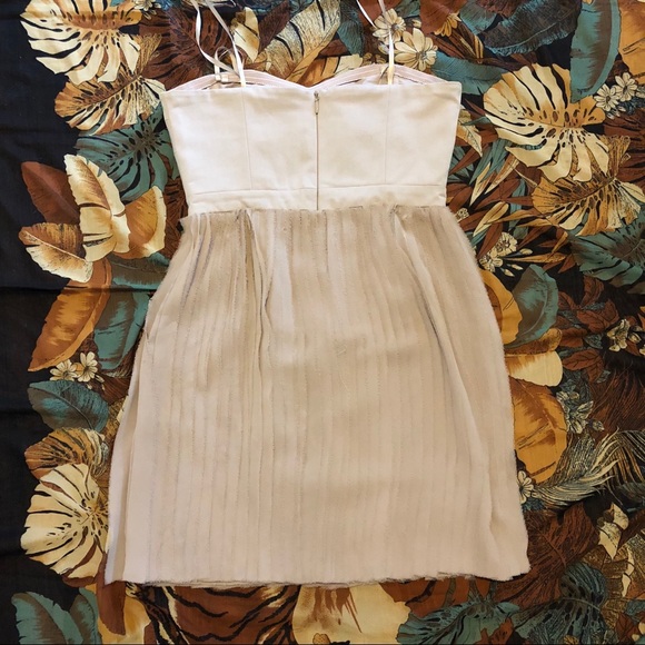 🔻BCBGMAXAZRIA Angel Chiffon Strapless Dress - Picture 3 of 5